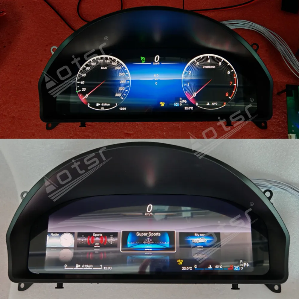 Car LCD Dashboard For Mercedes Benz GLK 2008-2012 2013 2014 2015 Panel Virtual Cockpit Digital Cluster Speedometer Instrument