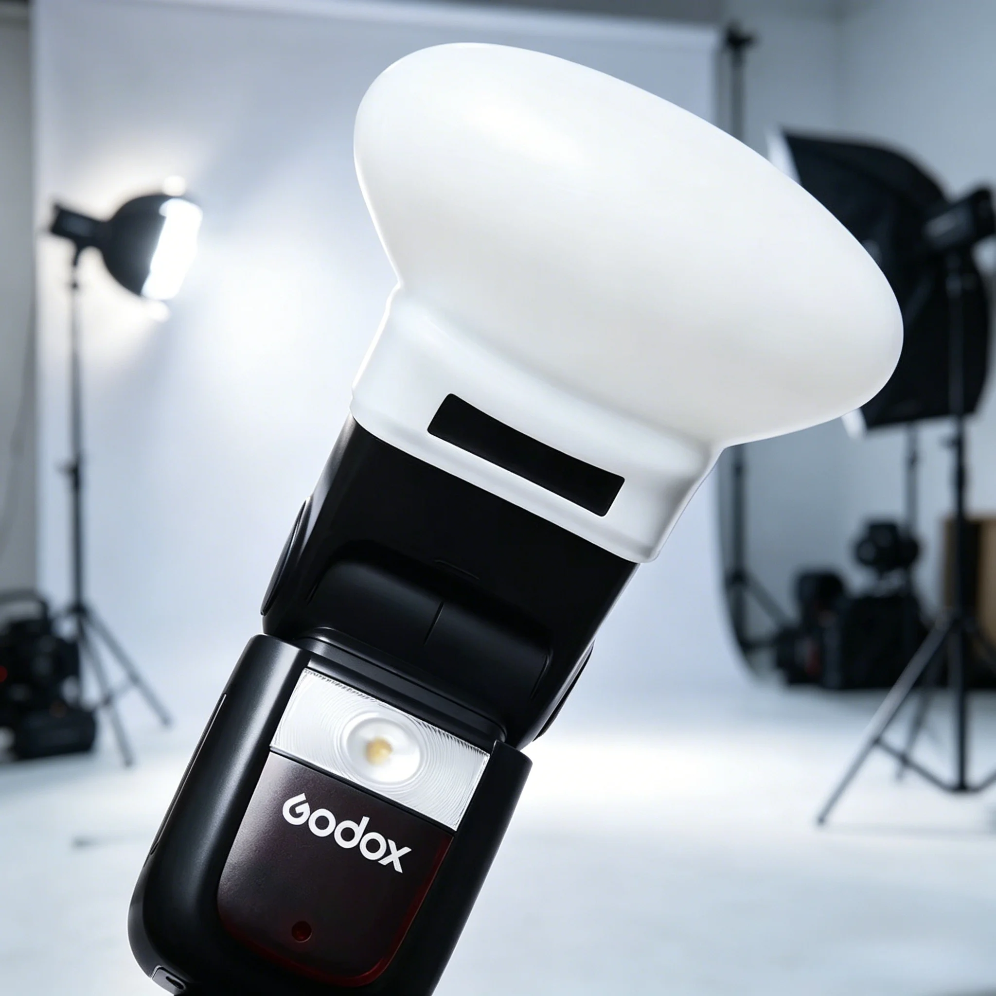 Soft Silicone Flash Light Diffuser Compatible with Godox AD100Pro AD200Pro II V1Pro Canon Nikon Sony