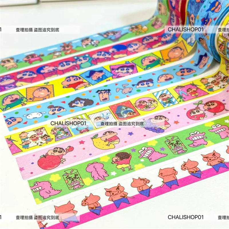 Crayon Shin-chan Cute Cartoon Hiroshi Misae Kazama Toru Stickers Kawaii Hand Account Stickers Adorkable Periphery Lovely Gifts