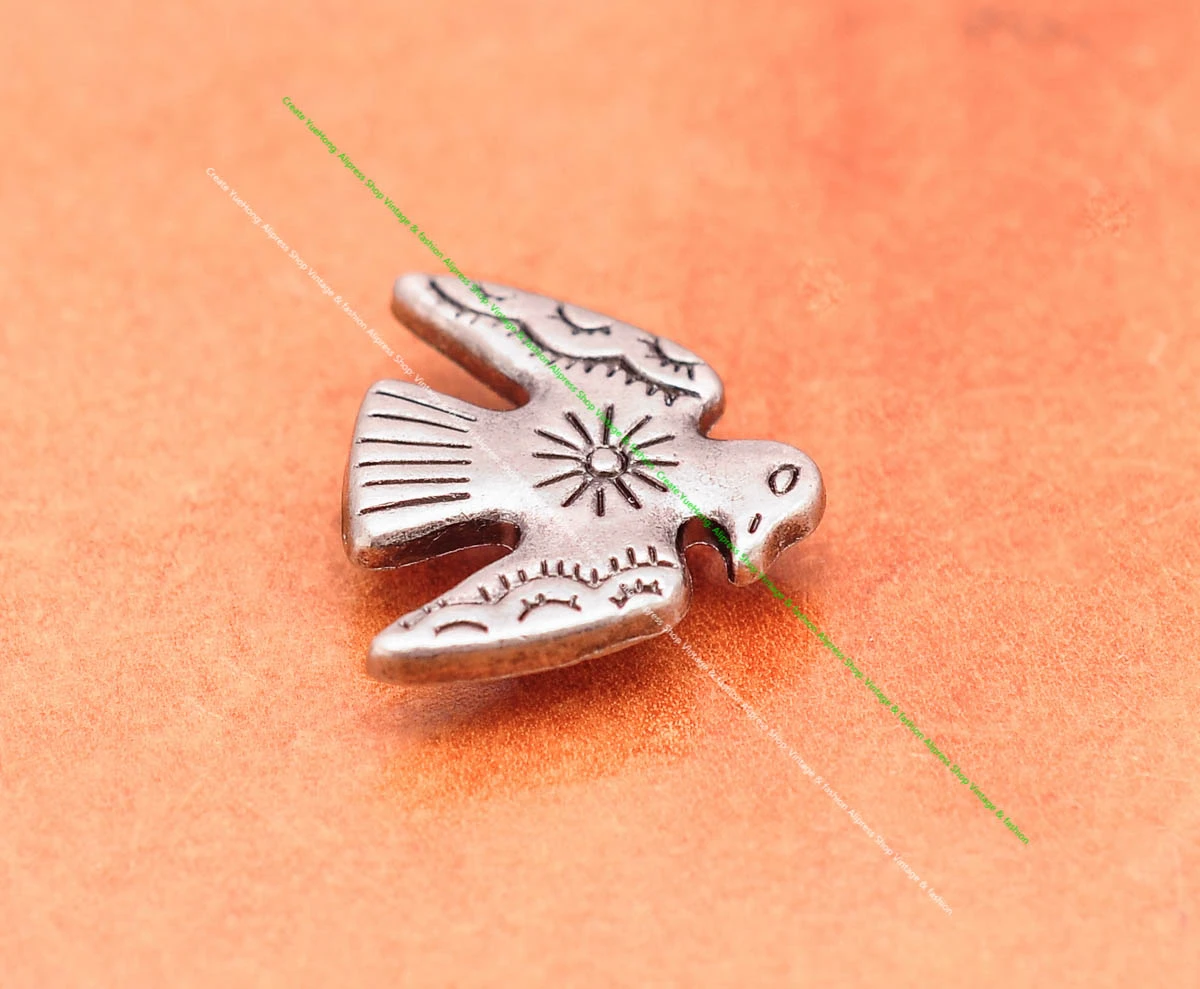 20 Stück 24*21mm Vintage Silber Original Ethno Südost Indische Kunst Sonne Donner Vögel Lederhandwerk Gürtel Schmuck Concho Screwback – Detail 4