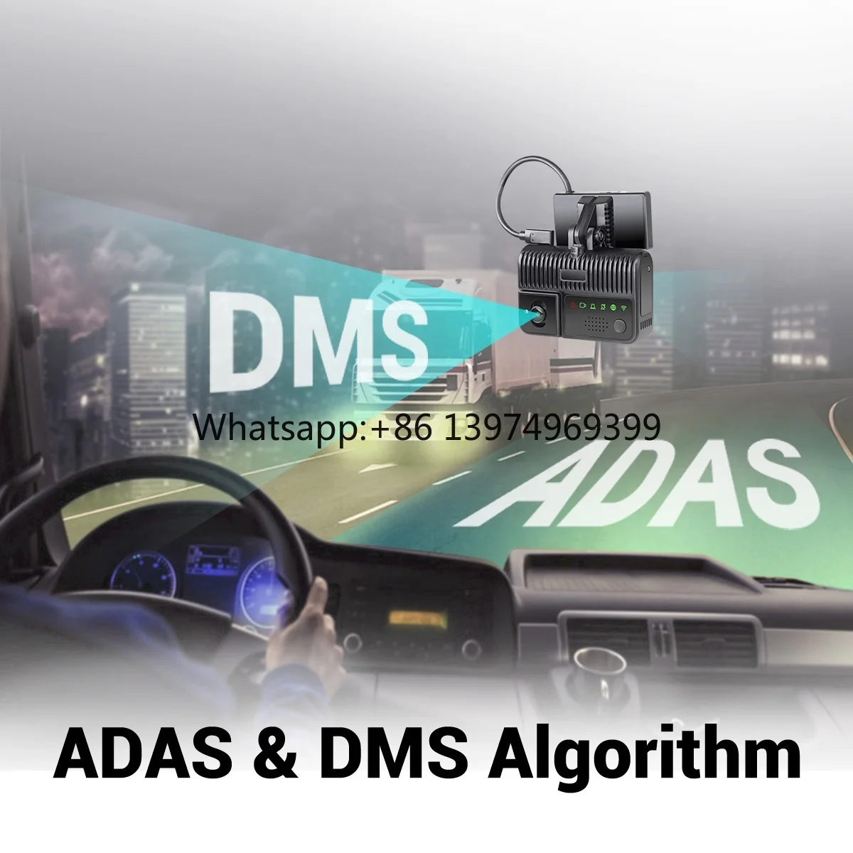 Truck 4G Dash Camera ADAS DMS Front and Rear Support With GPS Tracking