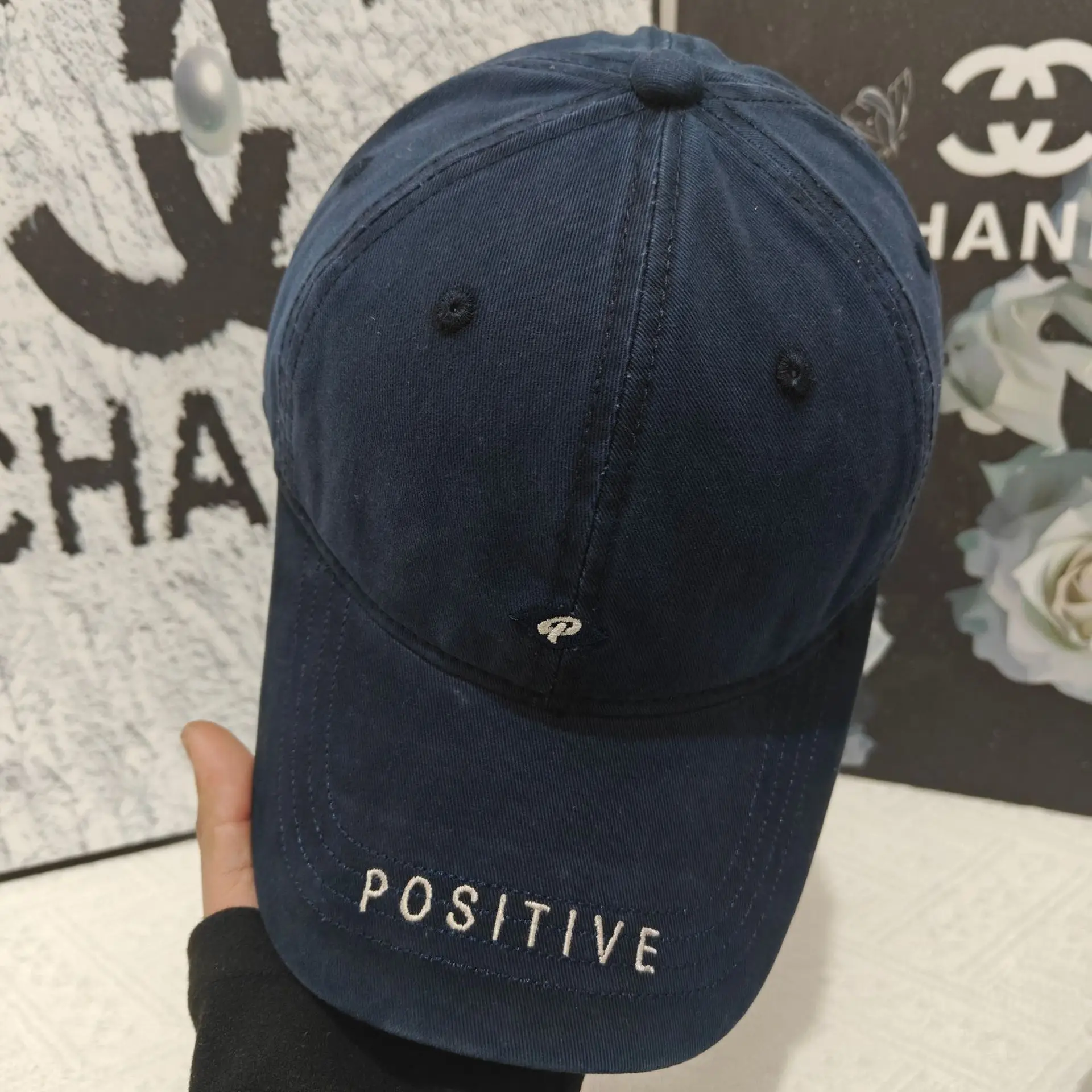 2025 الربيع الأبجدية المطرزة قبعة بيسبول رئيس كبير عميق أعلى قمة صلب ظلة الشمس حماية تنوعا النسخة الكورية قبعة