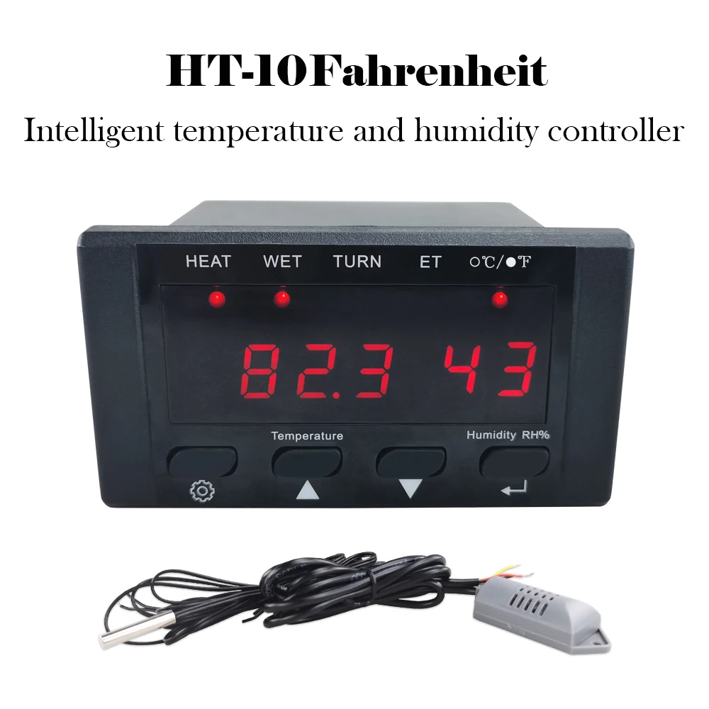 HT-10 Incubator Thermostat Automatic Intelligent Temperature Controller 110-220V Microcomputer Temperature Humidity Controller