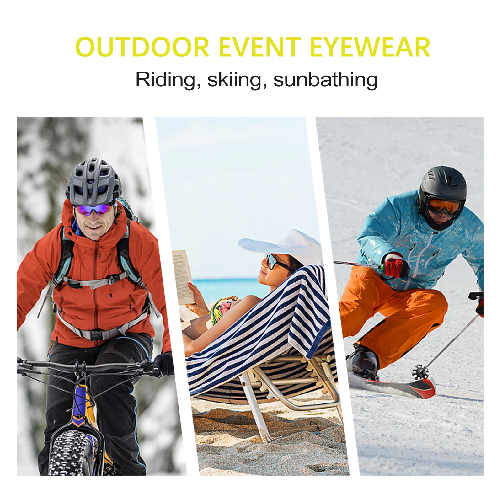

Windproof Glasses UV400 Protection Skiing Riding Cycling Eyewear PC AntiScratch Lightweight Ventilation Motorcycle