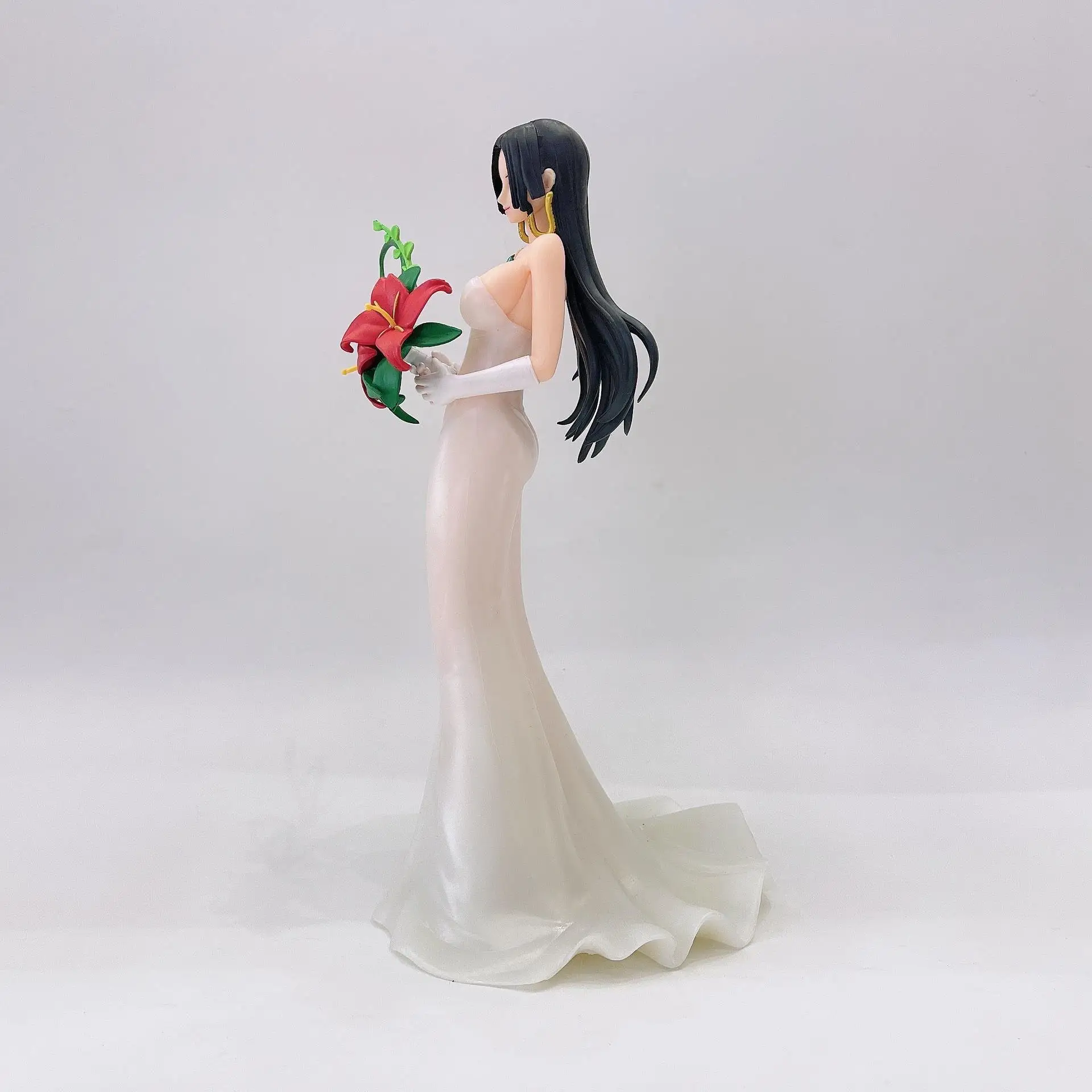 Anime One Piece Boa Hancock Wedding Dress Empress PVC Action Figure Collectible Ornament Model Toys for Children Birthday Gifts