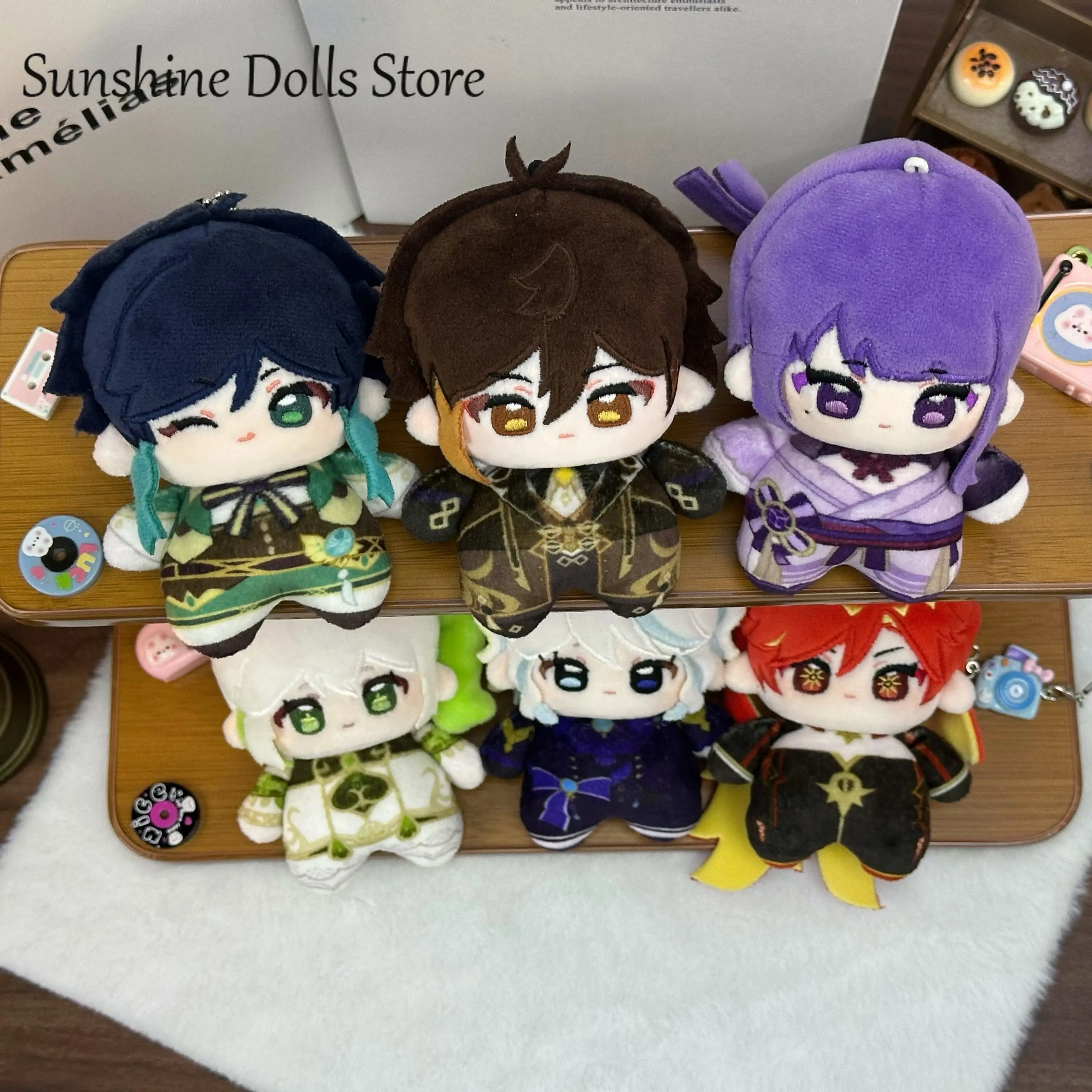 

Плюшевая игрушка-кукла Genshin Impact: Нахида, Венти, Мавуика, Райдэн Сёгун, Фурина, Нуну (10 см), аниме-игрушки с принтом, подвеска, рождественский подарок