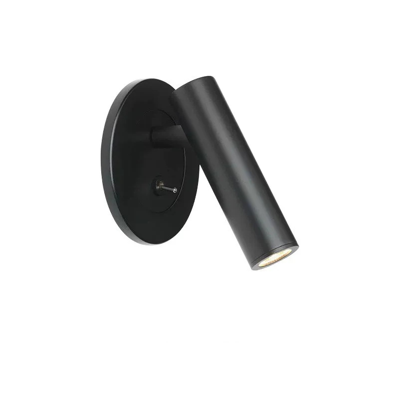 

Retro Black and Copper LED Embedded Wall Light Hotel Room Bedhead Reading Light Wall Light with Switch Wall Light