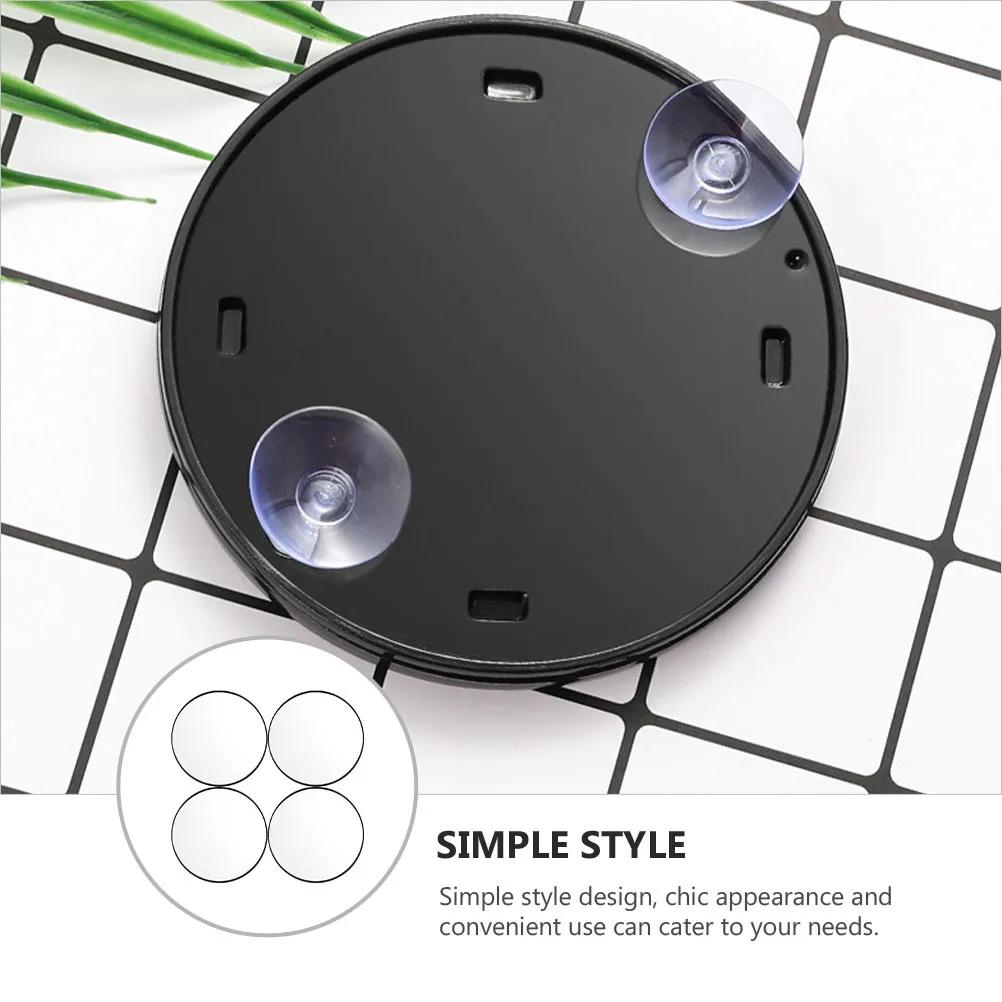 4 Stück 5x Vergrößerungs-Saugnäpfe-Spiegel, tragbarer Spiegel für Frauen, Valentinstagsgeschenk, exquisites Design