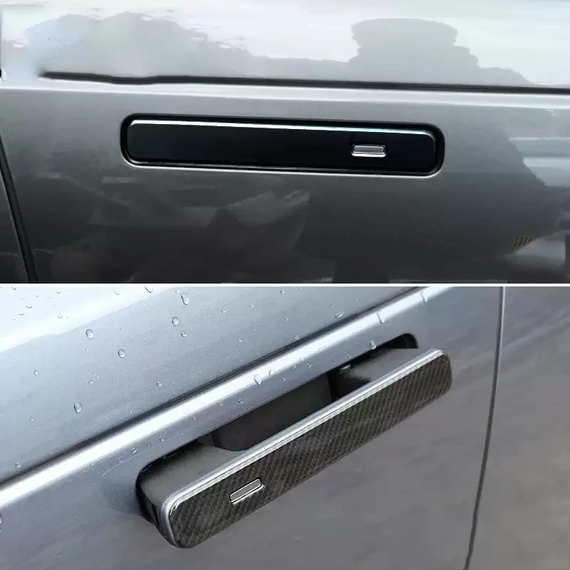 4Pcs Car Drip Glue Door Handle Cover Anti Scratch Protect Strip For LAND ROVER RANGE ROVER EVOQUE VELAR 2017-2026 Auto Accessory