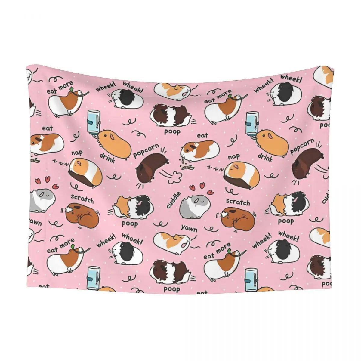 

Guinea Pig Daily To-Do List - Pink Background Pet Blanket t Dog Cat velvet Blanket Mat Pet Supplies Pet blanket dog cat blanket