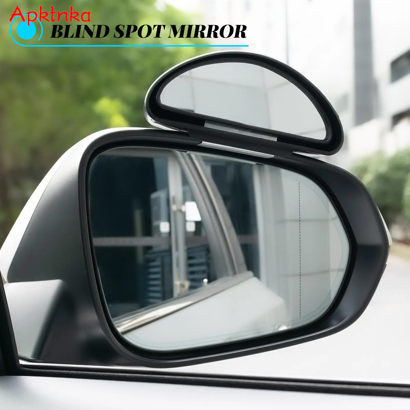 2PCS เสริมกระจกมองหลัง Blind Spot Mirror มุมกว้างปรับรถด้านหลังกระจกที่จอดรถ Universal รถอุปกรณ์เสริม