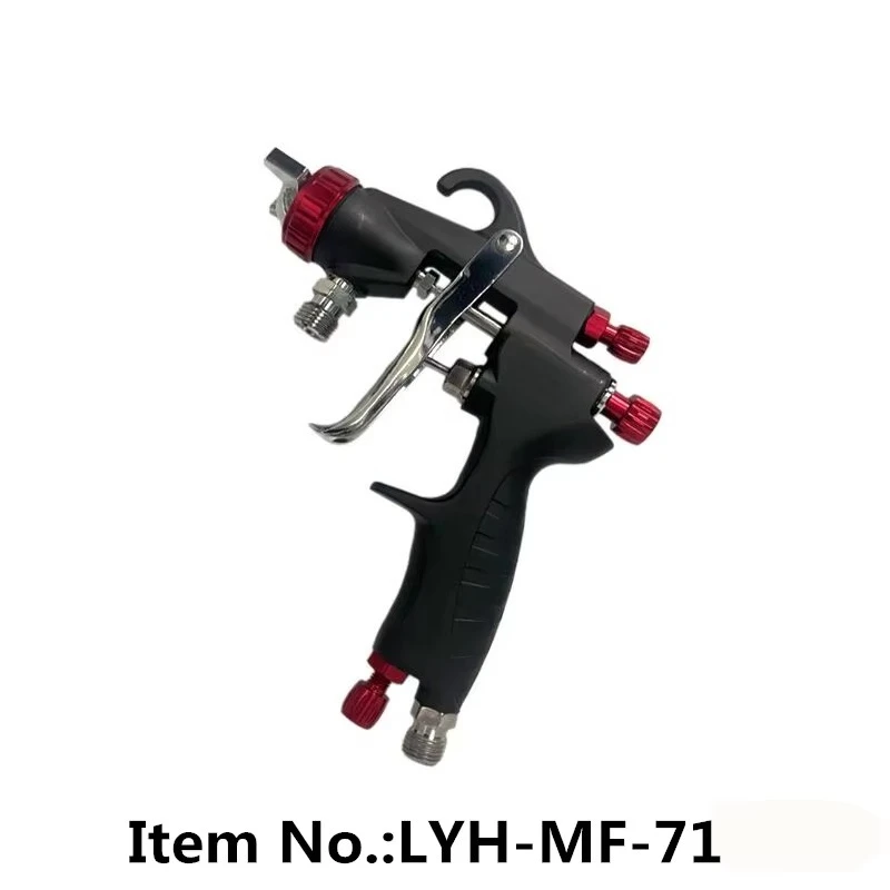 Pistola de pulverização de cabeça única Item LYH-MF-71 Nova atualização de pistola para pintura de trabalho de carro Nano Chrome Pistola de pulverização