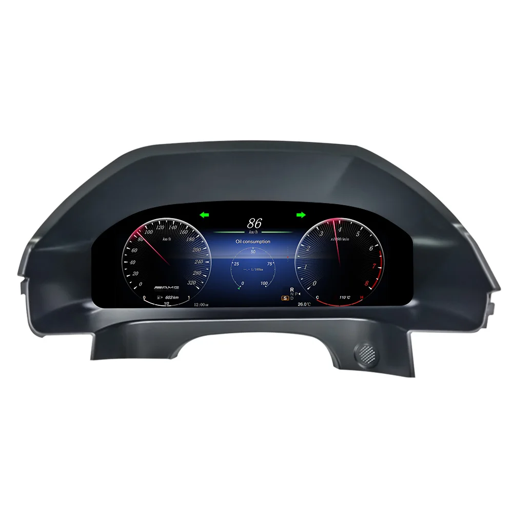 

MEKEDE 12.3inch LCD Digital Dashboard Speedometer Car-play Linux System Multilingual For For Benz E-class W212 2010-2013