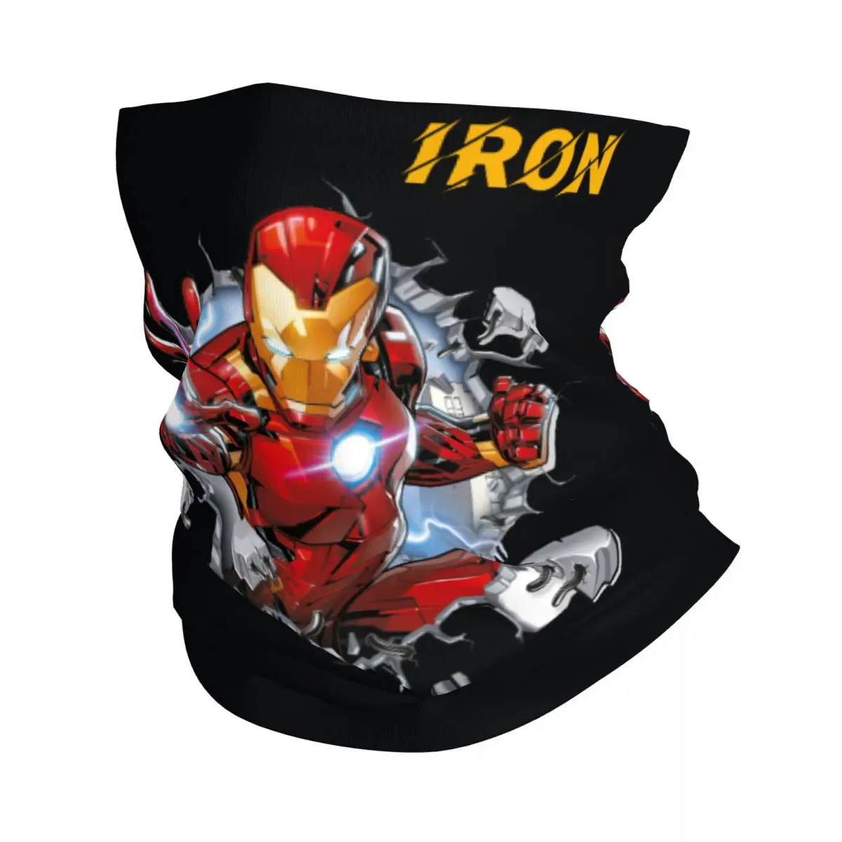 MARVEL Iron Man Bandana Neck Cover Printed Motor Motocross Face Scarf Multi-use Balaclava Cycling Unisex Adult Winter