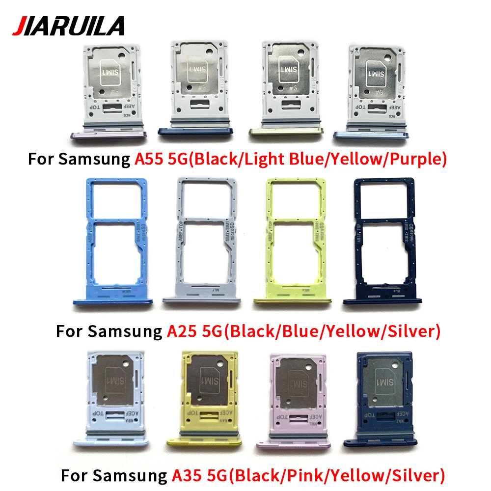 NEW Micro Nano SIM Card Holder Tray chip Slot drawer Holder Adapter Socket For Samsung A25 A35 A55 5G (Dual Card)