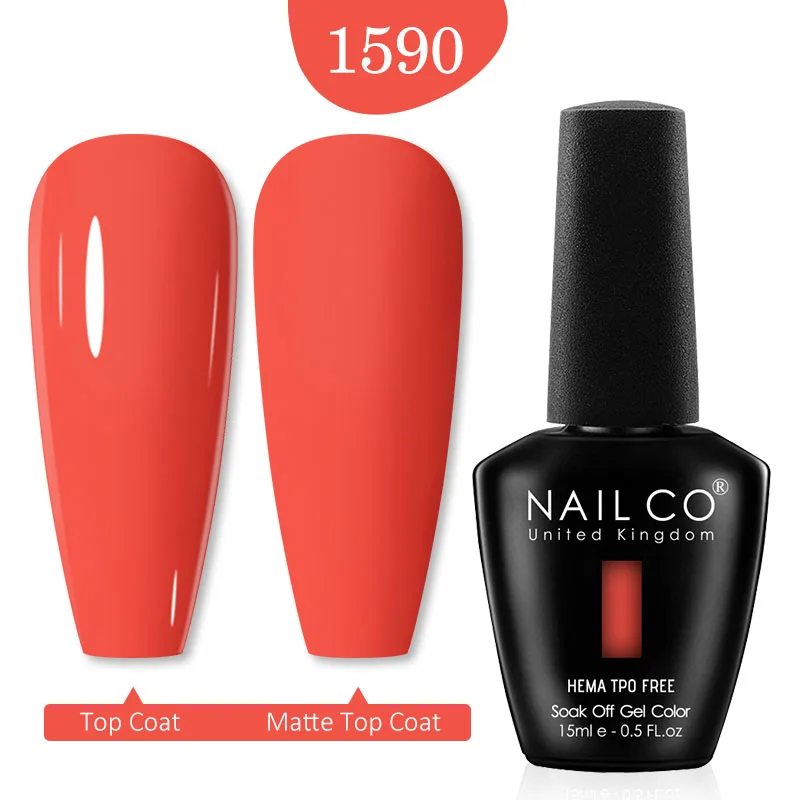 NAILCO Rode Kleuren Serie 15ML Nagelgel Polish Nagelbenodigdheden Semi Permanent Voor Nail Art Manicure Losweken LED UV hybride Vernis