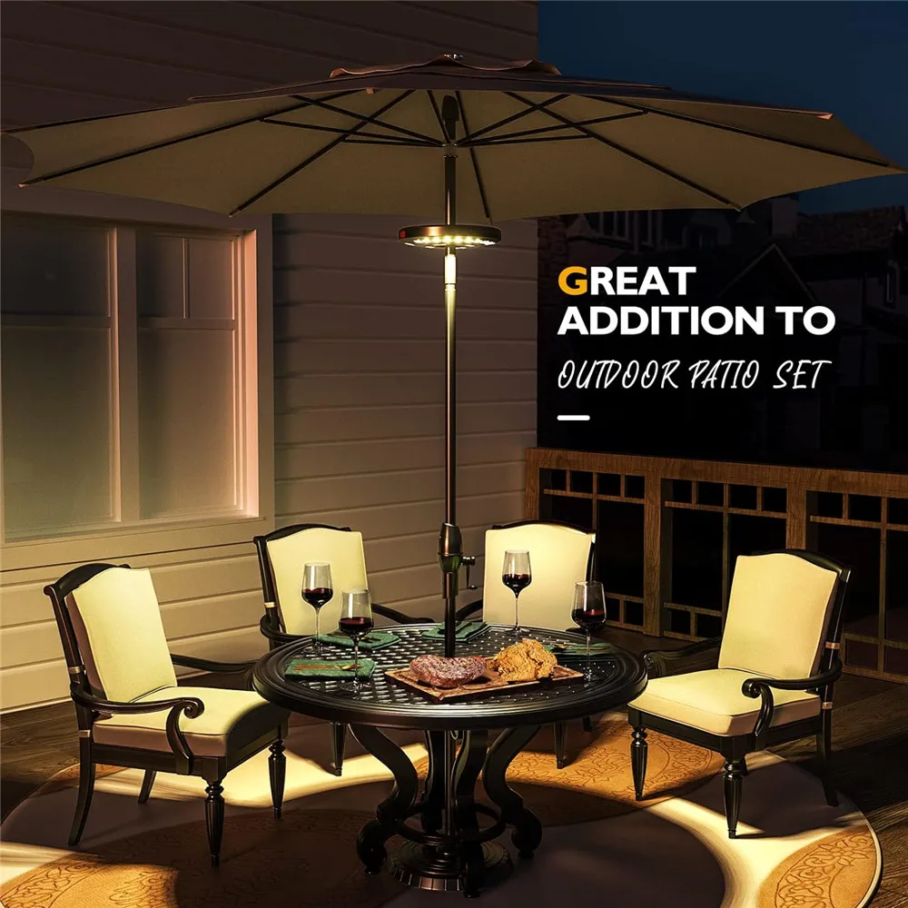 Patio Umbrella Lights  28LED 3 Lighting Modes USB Rechargeable Outdoor Lights Tent Camping Lamp for Patio Pool Backyard Beach