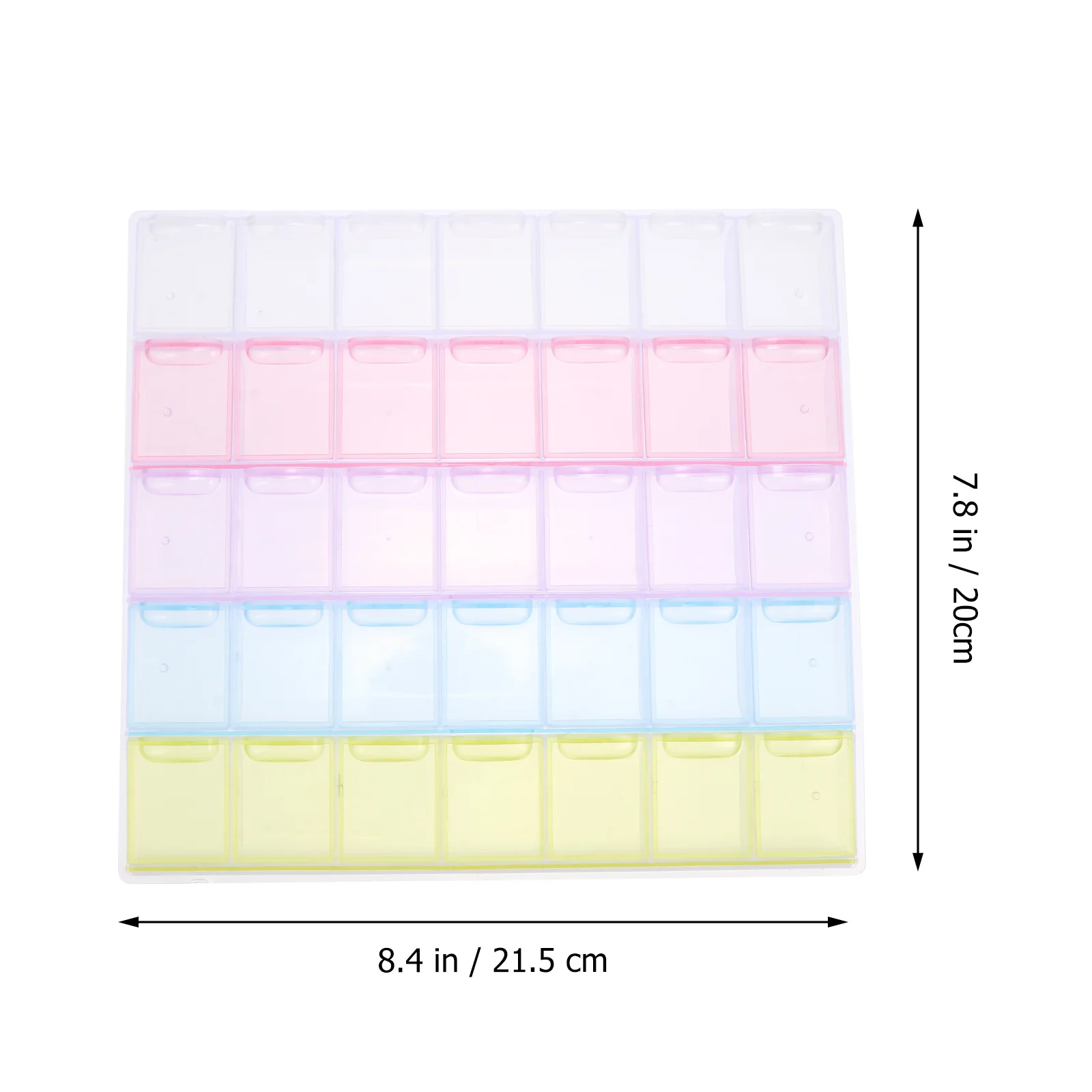 1Pcs Diamond Storage Box 35 Separate Slots Portable Bead Organizer Box for Rhinestones Sequins Craft Accessories Storage Case