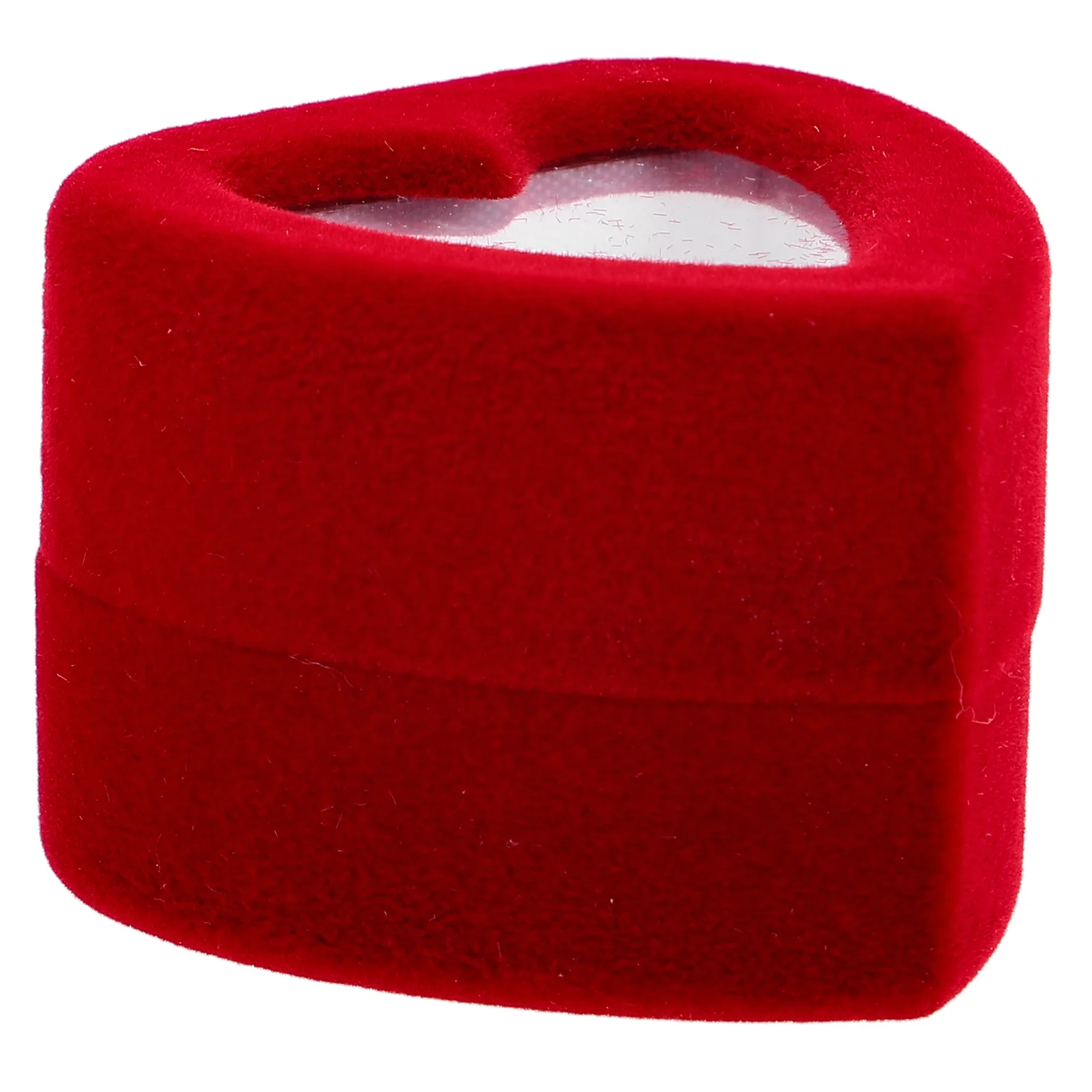 

Valentines Day Ring Box Heart Shaped Jewelry Travel Container Storage Case for Ceremony Gifts Wedding Accessories