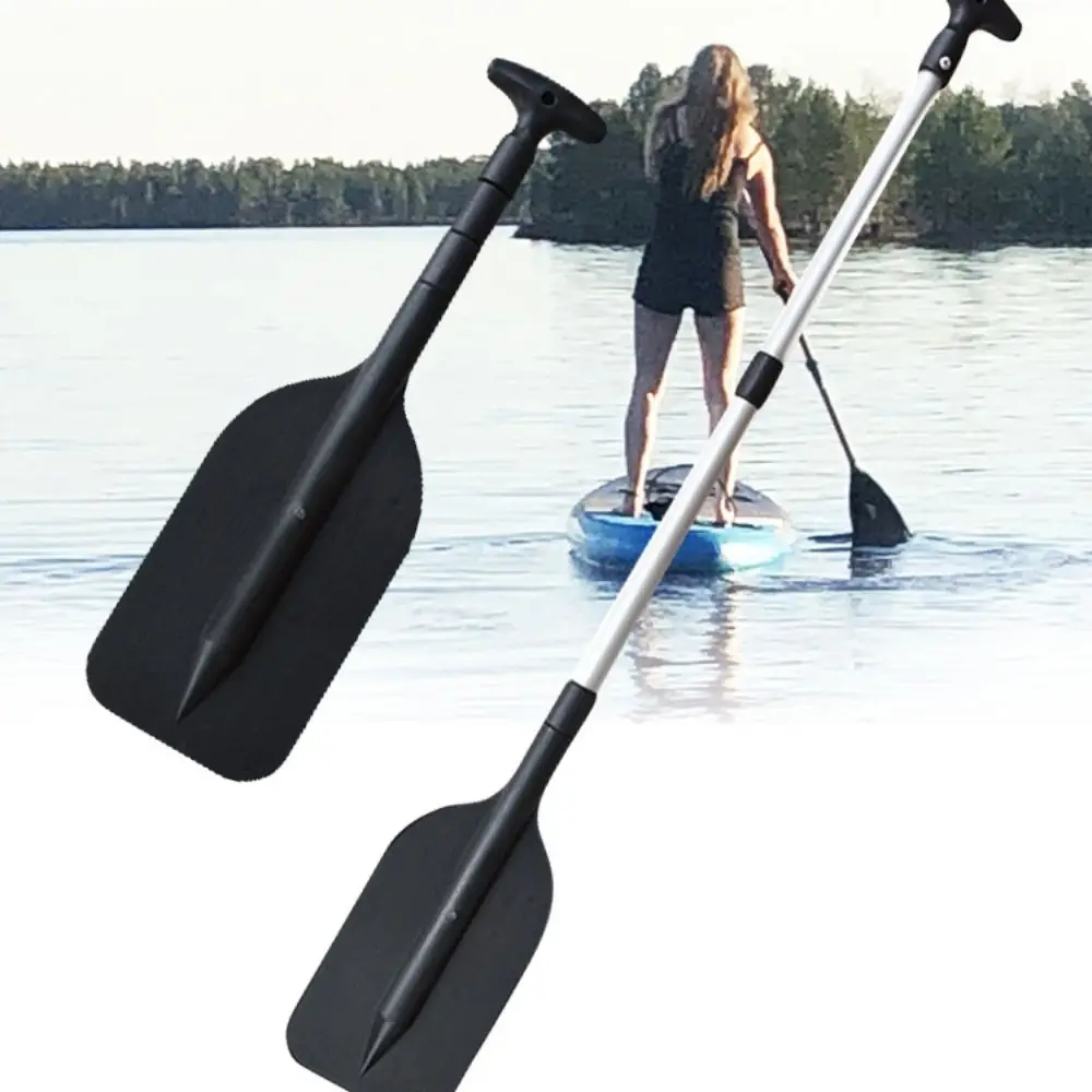 High Quality Telescoping Emergency Boat Paddle Lightweight Aluminum Shaft Boat Oars Adjustable Length Canoe Kayak Paddles