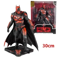 Hot Toys Batman Movie Red and Black Batman 30cm Action Figure DC Multiverse Doll Toy Model Birthday Gift