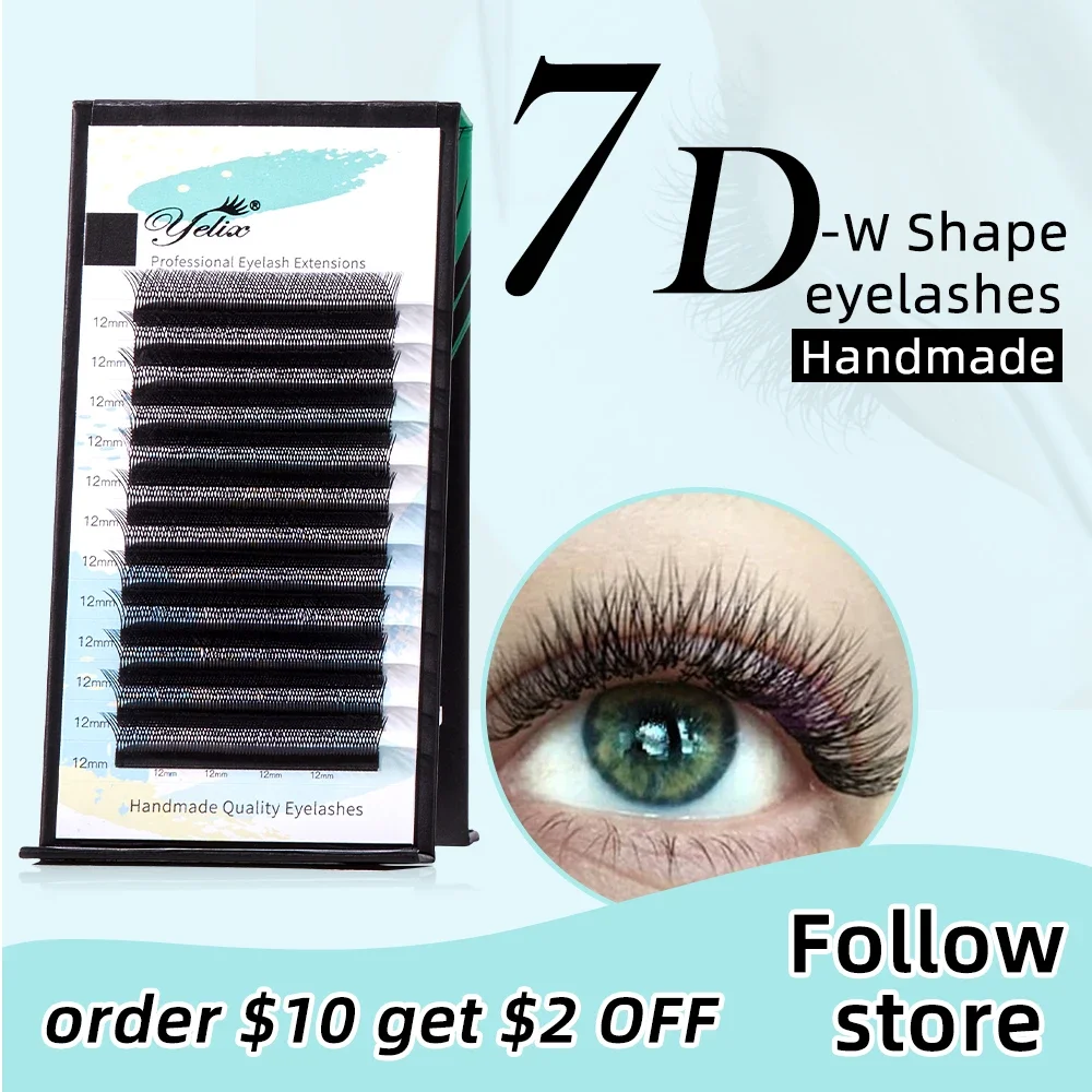 

Yelix W Shape Lashes 7d Eyelash Extensions Supplies Cilia W The Egyptian Volume Auto Fans Lash Individual Cluster Eye Lashes