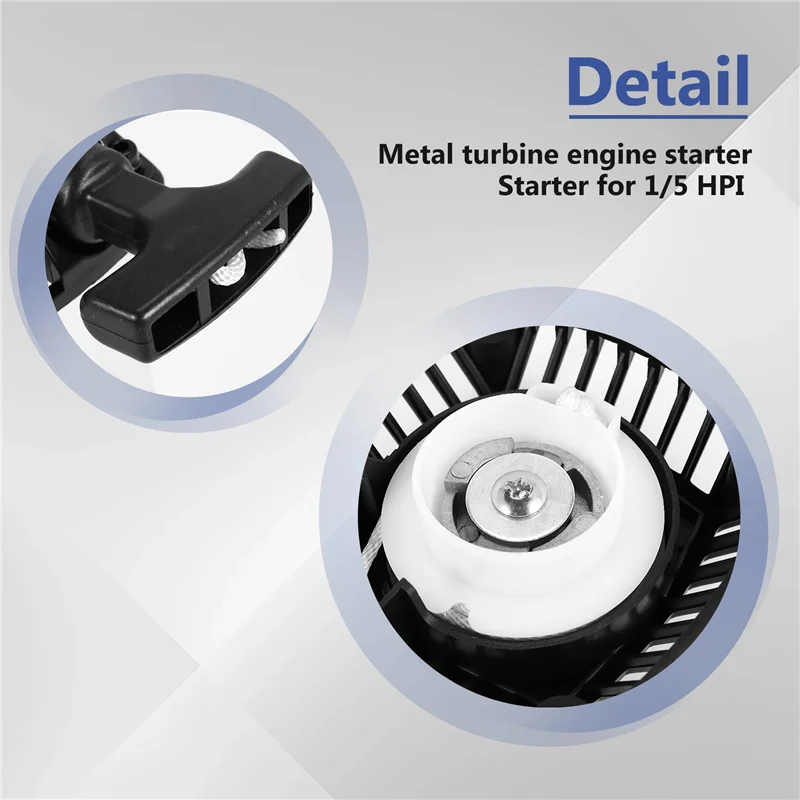 A45F-Pull Starter (Metal Claw Centered) Start For 23Cc 26Cc 29Cc 30.5Cc Engine Zenoah CY For 1 5 Hpi Baja 5B Rovan LT Losi 5Ive-