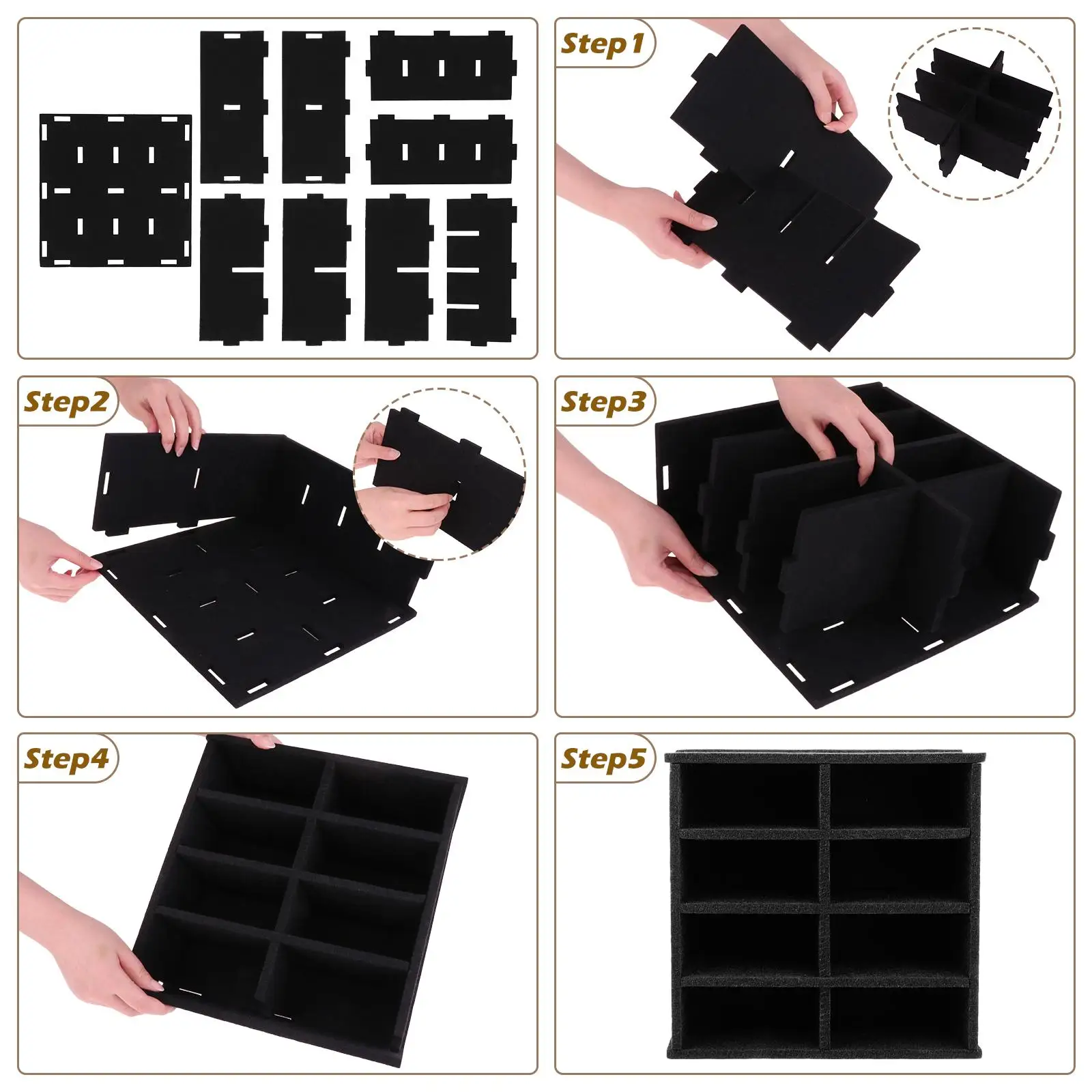 Dustproof Felt Martial Arts Belts Organizer Holder Cabinet Display Case with Compartments for Taekwondo Jiu Jitsu Gear Storage