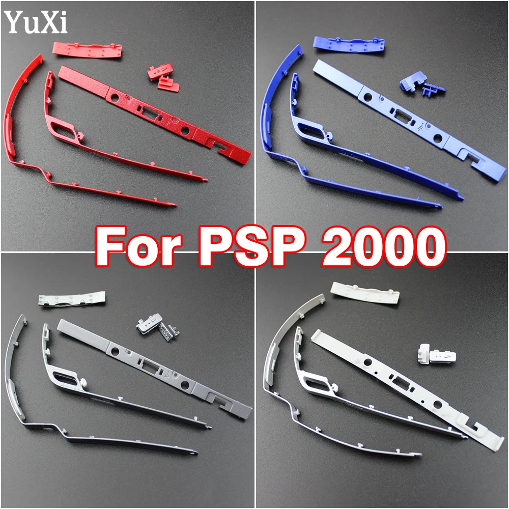 إطار زر بلاستيكي لـ PSP ، شريط زر تشغيل وإيقاف الطاقة ، غلاف غلاف ، جزء استبدال الحامل ، مجموعة واحدة