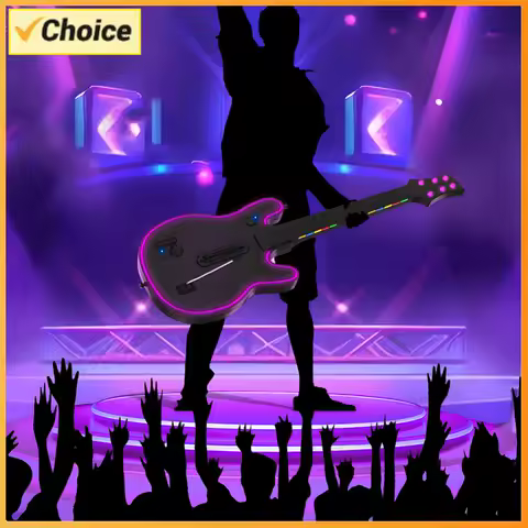 Wireless Guitar Controller 2.4G Wireless Gaming Controller Wireless PC Guitar Controller for PS4 PS3 PC Guitar Hero Clone Hero