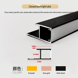 10MM aluminum alloy recessed interior lighting Kitchen cabinet light decorative backlit wall. The side of the kickline shines