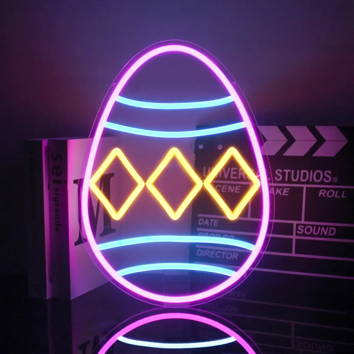 

Easter Egg Neon Sign Colorful Easter Eggs LED Neon Light For Wall Dimmable Neon Light Sign Easter Decor Wall For Party Decor