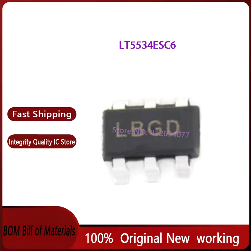 10pcs/lot in stock LT5534ESC6 5534 LT5534 LT5534E LT5534ES 5534E SC70-6 New original