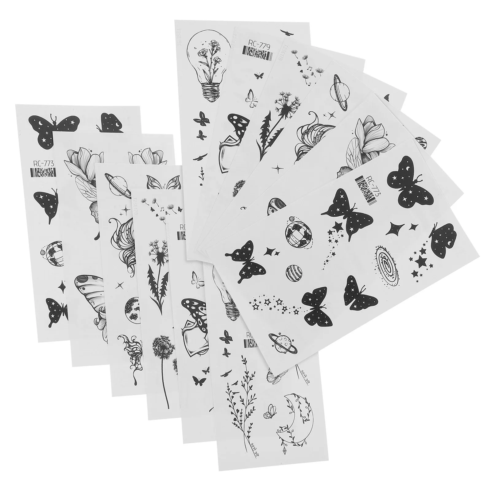 

12 Sheets Butterfly Temporary Tattoos Stickers Decorative Body Art for Women Realistic Fake Tattoo Decals Party Wedding Holiday