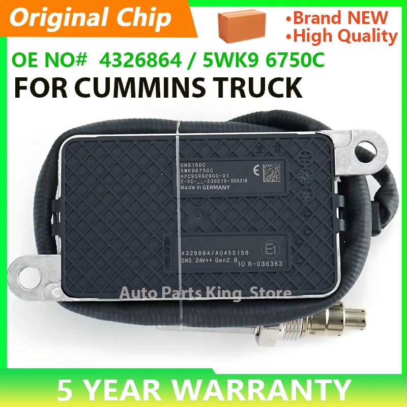 4326864 5WK96750C A2C95992900 Original New Nitrogen Oxide Sensor NOX Sensor For Cummins Engine Car Styling Accessories