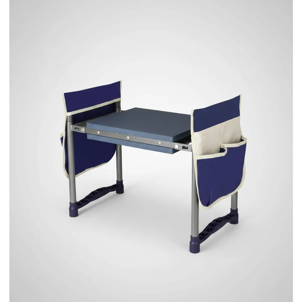

Foldable Garden Kneeler and Seat, 10.8" Wider Heavy Duty 2-in-1 Kneeling Pad Bench for Gardening, Women Men Seniors