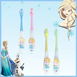 New Frozen Elsa animation peripheral creative cartoon cute Q version children's household high-value soft-bristled toothbrush