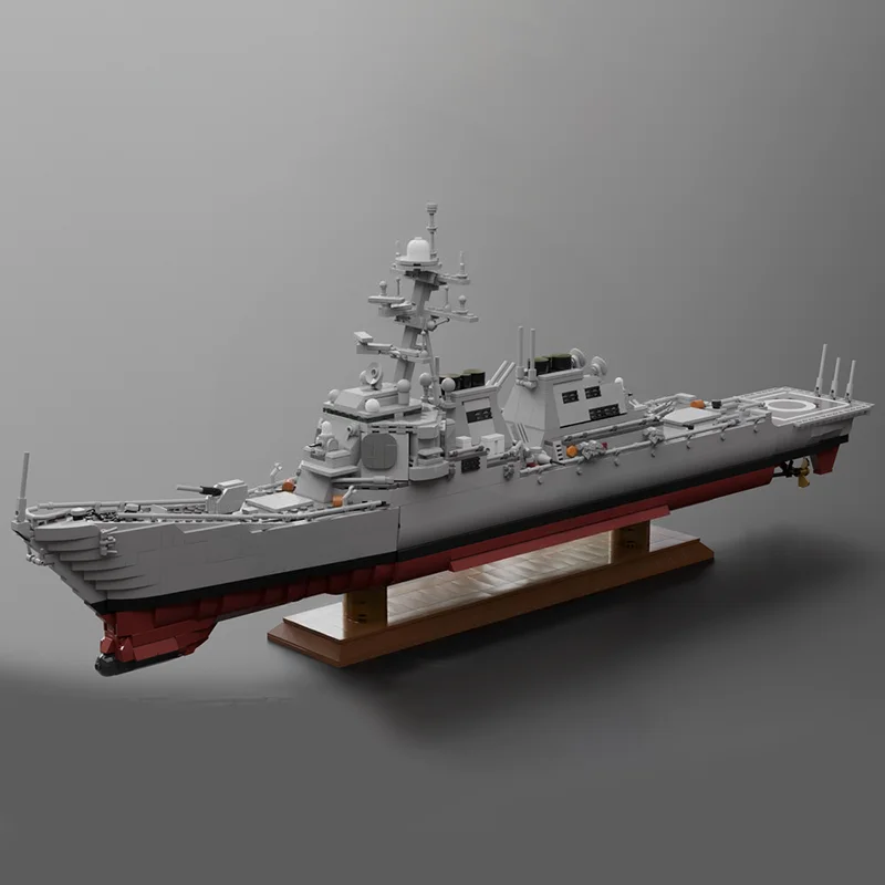 2808 pçs moc arleigh burke classe destroyer criador modelo blocos de brinquedo arquitetura diy presentes natal ideia tijolo aniversário