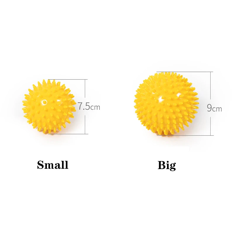 Durable PVC Spiky Massage Ball Trigger Point Sport Fitness Hand Foot Pain Relief Plantar Fasciitis Reliever Hedgehog 9cm Balls