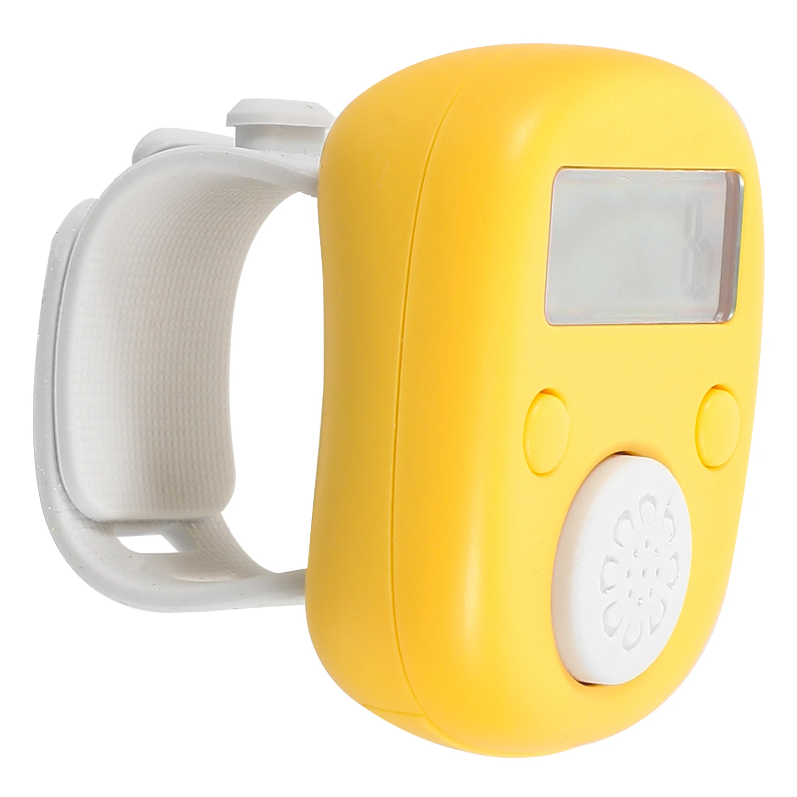 

Finger Counter Ring Yellow Luminous Plastic Electronic Tally Counters Knitting Stitch Row Crochet Walking Digital