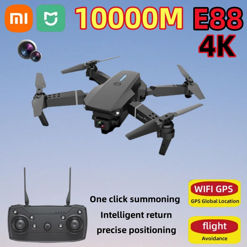 2025 E88 Professional Wide Angle RC Dron HD 4K Camera Mode Foldable Helicopter Aircraft Quadcopter Drone Kid Gift Toys