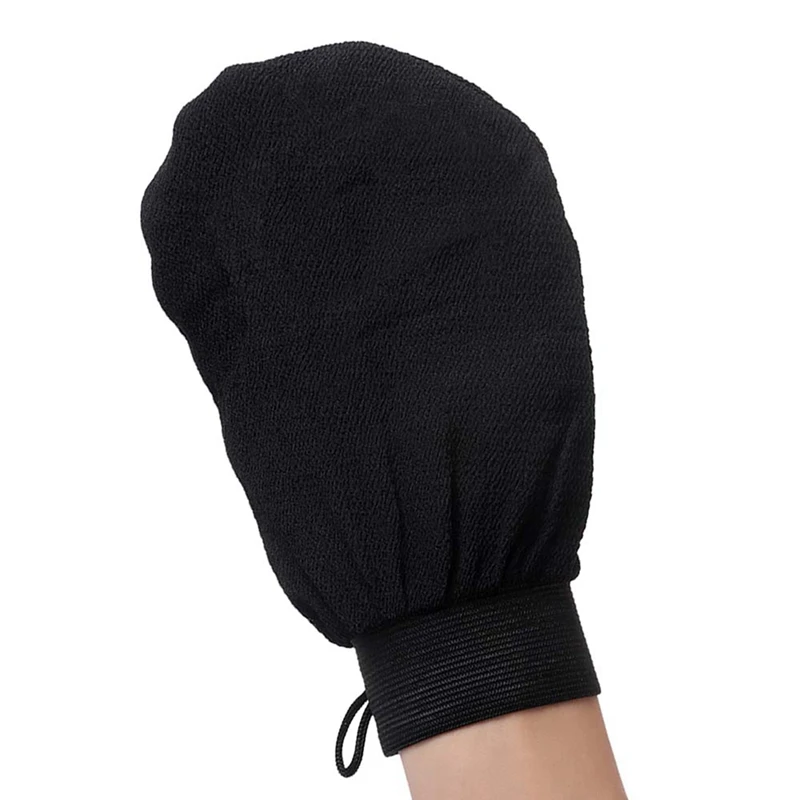 2X Exfoliating Mitts Glove,Bath Shower Sauna Dead Hard Skin Care Exfoliator Exfoliating Massage Mitt Back Scrubber Glove