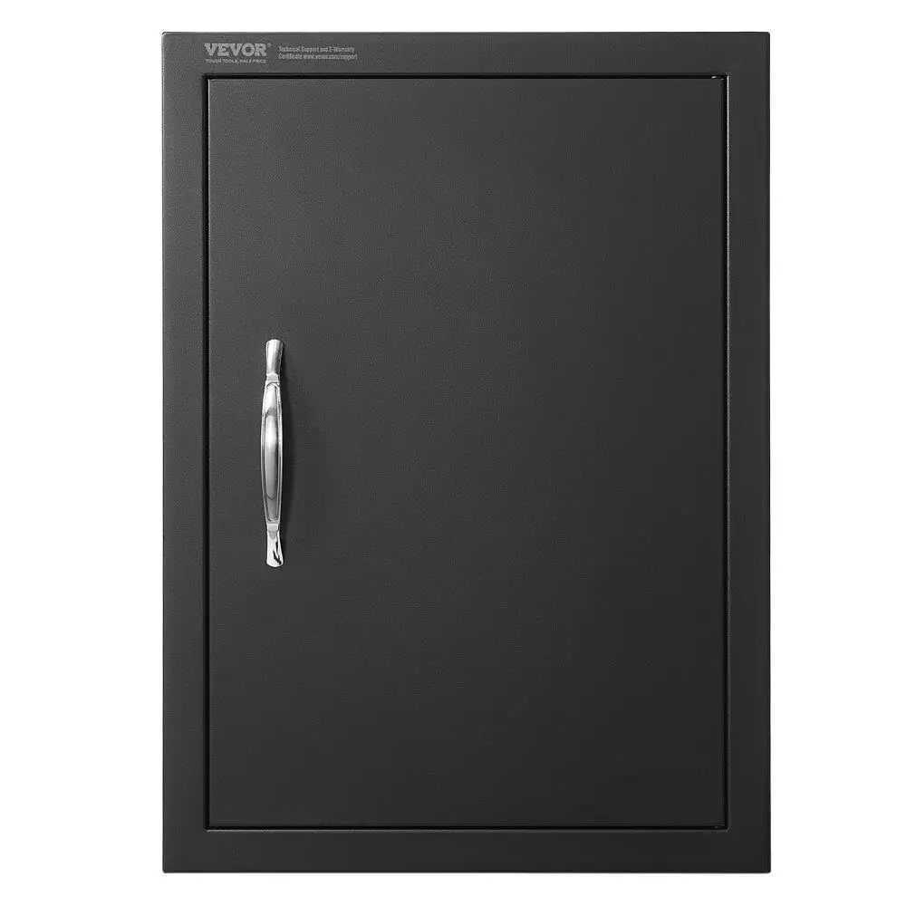 

for bbq Access Door, 16W x 22H Inch Single Outdoor Kitchen Door, Cold Flush Mount Door, Wall Vertical Door with Handle,
