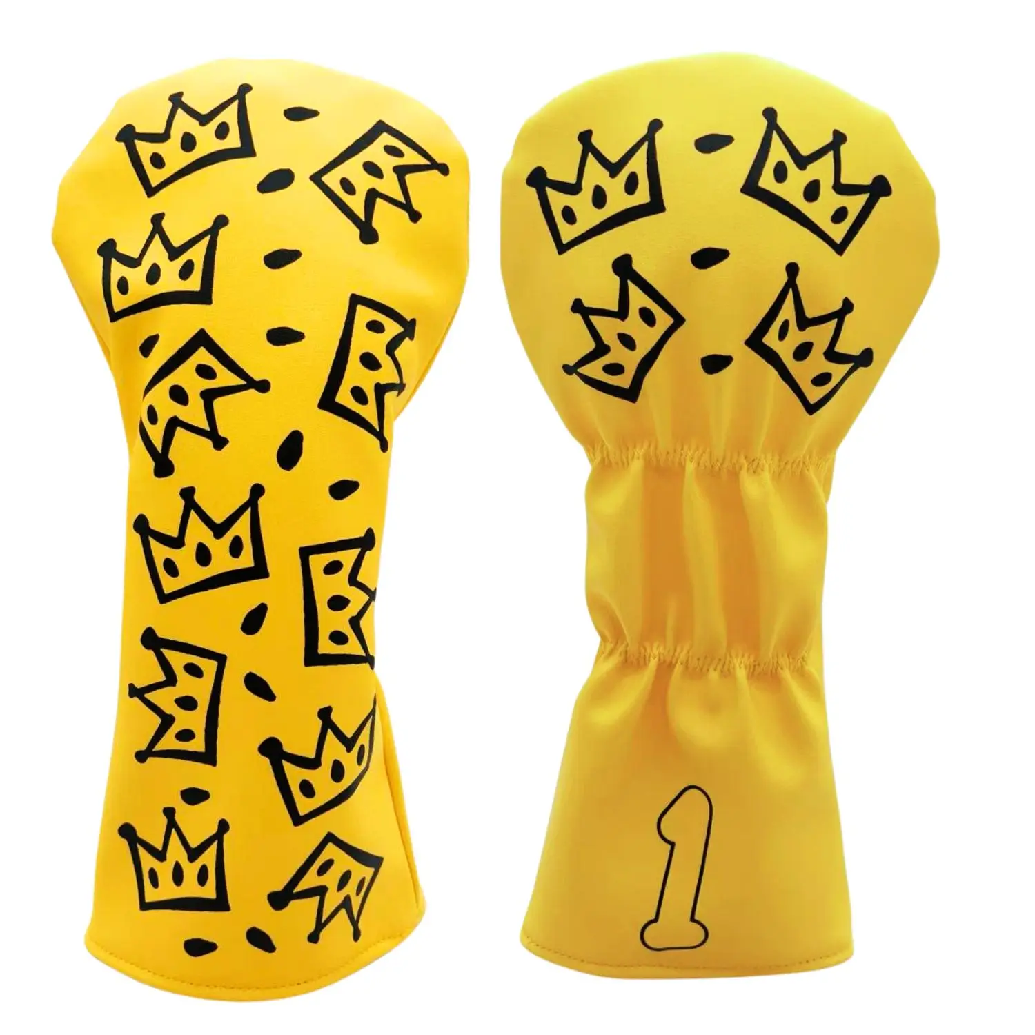 

Чехол для головки клюшки для гольфа с дизайном в виде короны - прочный синтетический чехол для драйвера, креативный рождественский чехол для гольф-клюшки