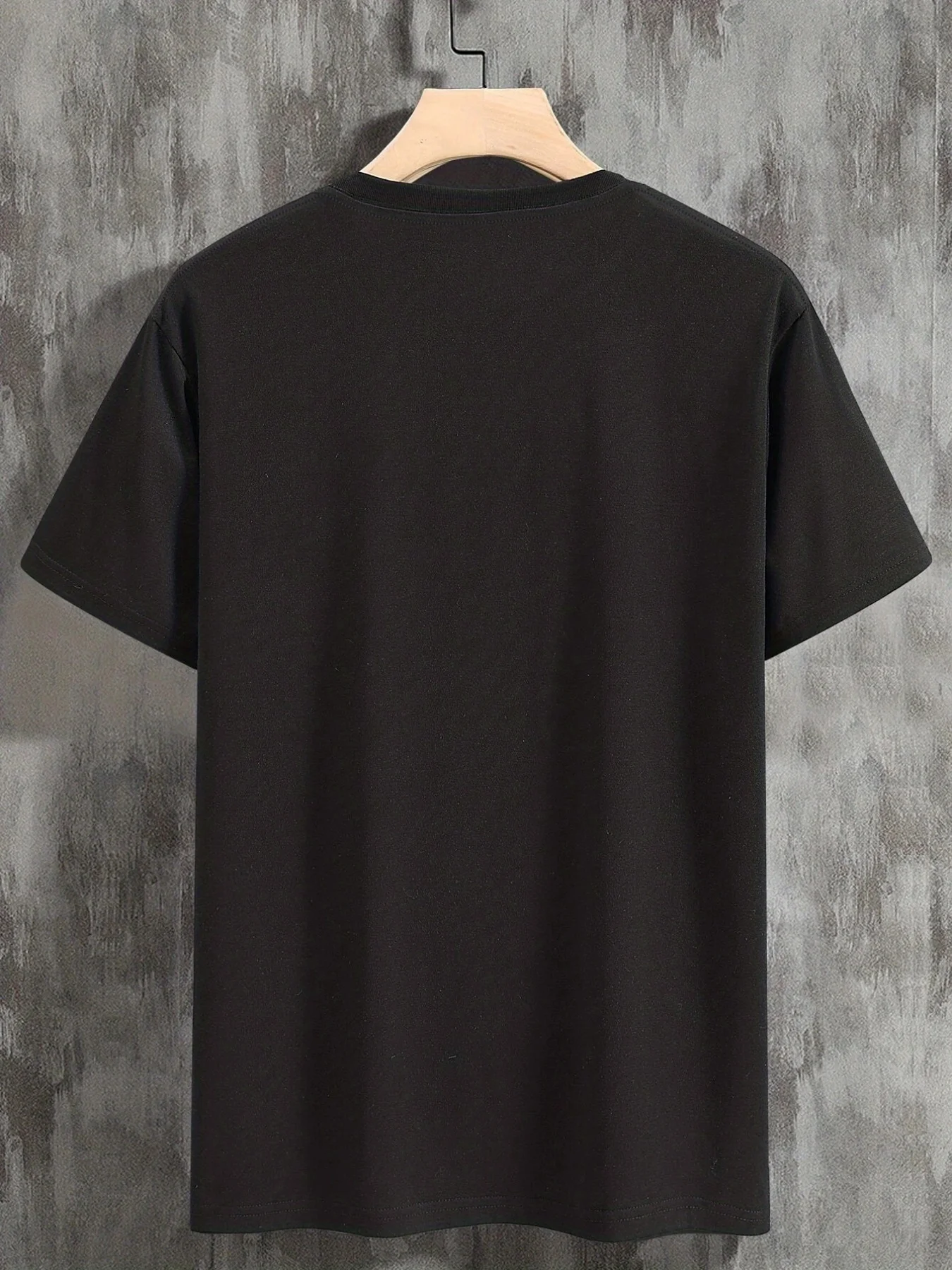 Stylish Men's Alphabet Crew Neck Tee - Breathable, Durable & All-Season Casual T-Shirt