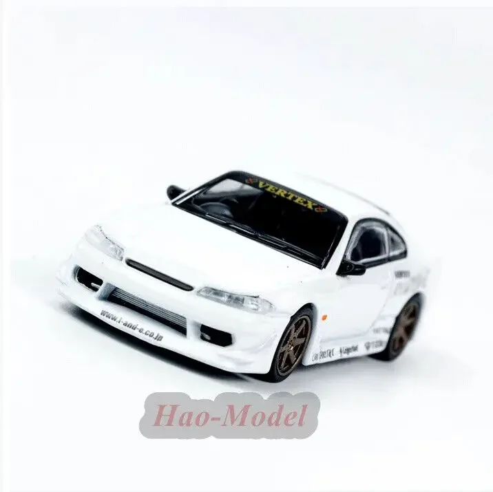 Tarmac 1/64 닛산 VERTEX Silvia S15 자동차 합금 모델 자동차 다이캐스트 시뮬레이션 생일 선물 취미 디스플레이 장식, 흰색