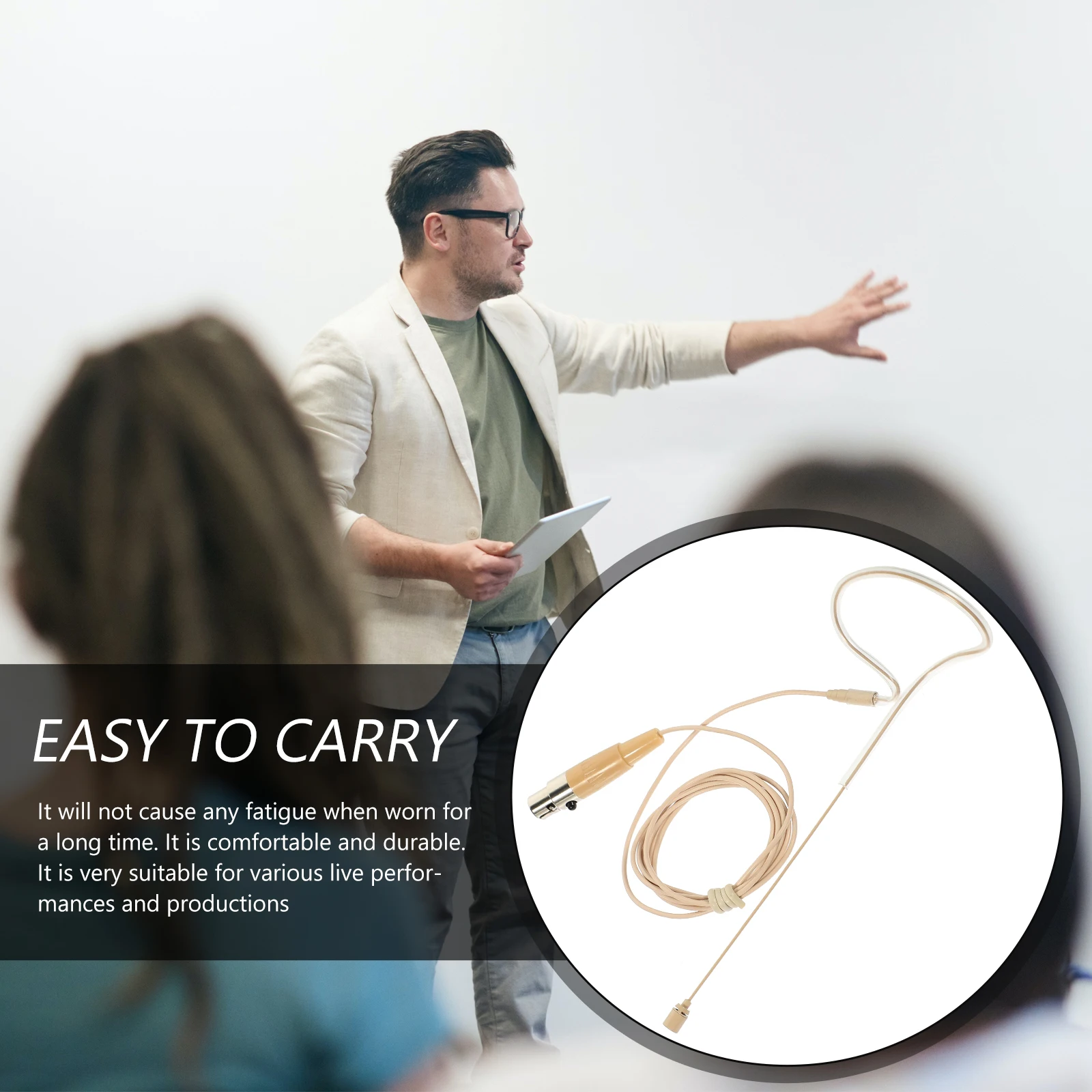 

Ear-hanging Microphone Earset Headworn Speaker Live for Lectures Headset Singing Performance