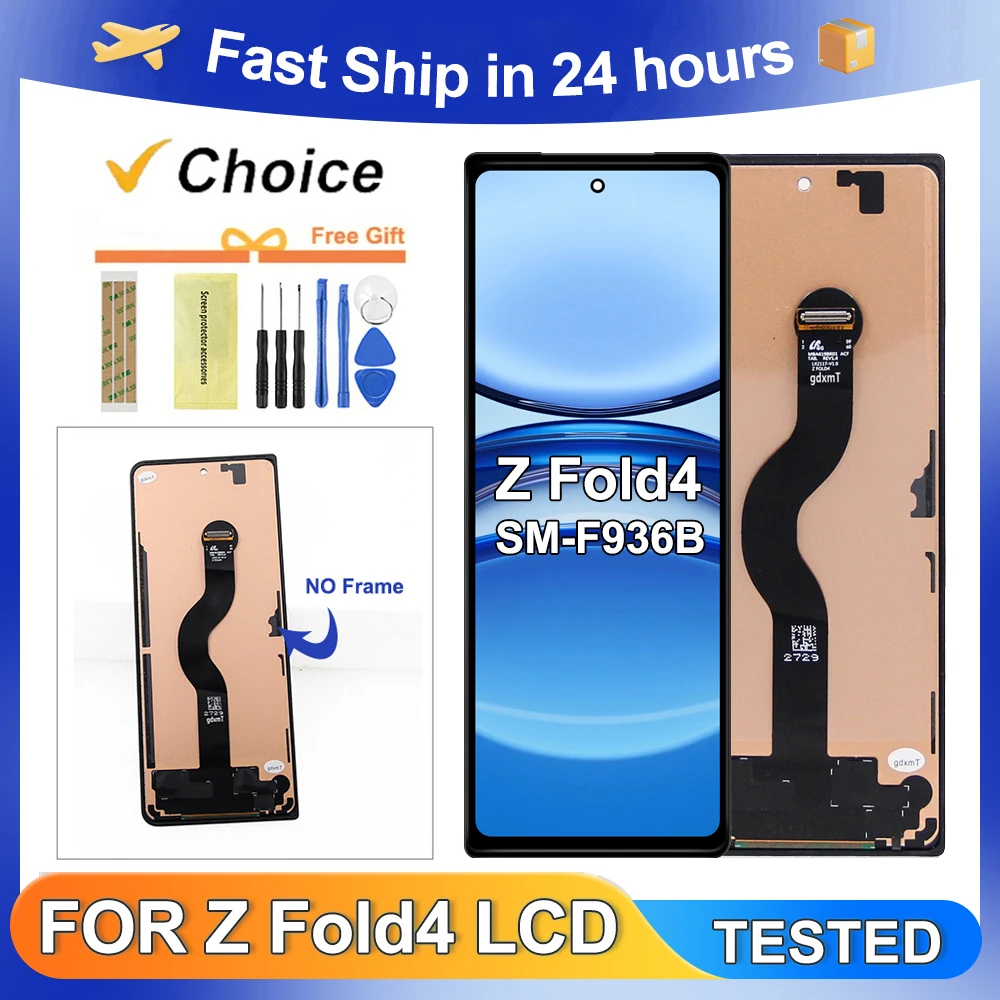 Z Fold4 5G For Samsung Tested For Z Fold4 F936B F936U F936N F936W F9360 LCD Display Touch Screen Digitizer Assembly Replacement