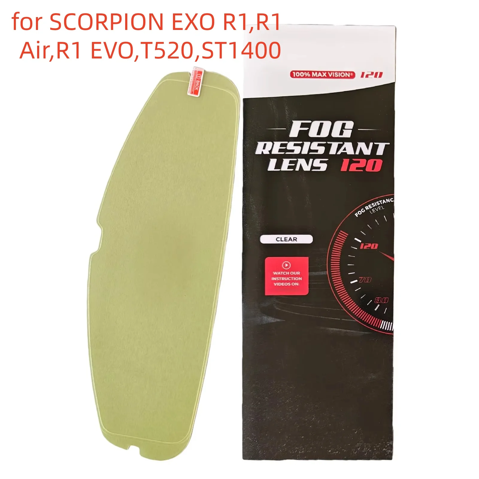 R1 Anti Fog Insert for SCORPION EXO R1,R1 Air,R1 EVO,T520,ST1400 Motorcycle Helmet Visor Anti Fog Film