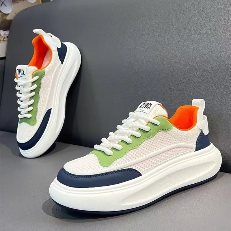 Men's Versatile Low Top Shoes 2026 New Comfortable Casual Thick Soled Height Increasing Footwear